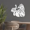 SIGNLEADER Metal Wall Clock Wall Art Decor, Majestic Horse Silhouette Wall Sculpture Clock Silent Battery Operated Hangings Home Decoration for Living Room, Bedroom, Kitchen, Bathroom - 30" White view 2