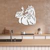 SIGNLEADER Metal Wall Clock Wall Art Decor, Majestic Horse Silhouette Wall Sculpture Clock Silent Battery Operated Hangings Home Decoration for Living Room, Bedroom, Kitchen, Bathroom - 30" White view 3