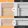 Sulugood Blackout Roller Shades for Windows Cordless Roller Blinds Linen Fabric Room Darkening Shades with Cassette Valance Thermal Insulated Window Shades for Home Door.Beige.30.5" Wx64 H view 3