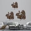 SIGNLEADER Metal Wall Clock Wall Art Decor, Majestic Horse Silhouette Wall Sculpture Clock Silent Battery Operated Hangings Home Decoration for Living Room, Bedroom, Kitchen, Bathroom - 24" Bronze view 4