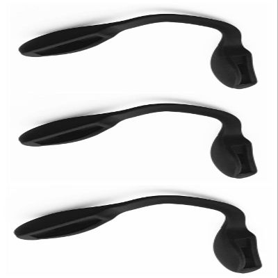 Caulo Replacement Nose Pads Bridge for fit Oakley Split Shot OO9416 Crossrange OO9371 Targetline OO9397 Glass Sunglass Frames (Black - 3 Pairs)