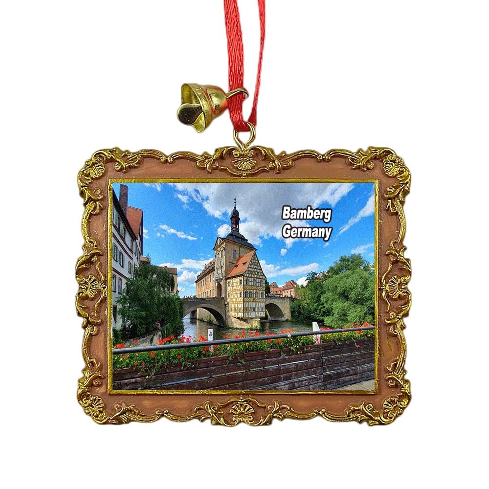 Bamberg Germany Travel Souvenir Xmas Tree Ornament Hanging Pendant Home Christmas Party Decoration
