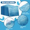 100Pcs Ocean Wave Party Napkins - 13 x 13inch Blue Paper Napkins for Beach Ocean Sea Party Birthday Baby Shower Under the Sea Beach Pool Theme Decorations view 3