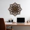 SIGNLEADER Metal Wall Clock Wall Art Decor, Abstract Floral Wall Sculpture Clock Silent Battery Operated Hangings Home Decoration for Living Room, Bedroom, Kitchen, Bathroom - 24" Bronze view 2