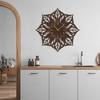 SIGNLEADER Metal Wall Clock Wall Art Decor, Abstract Floral Wall Sculpture Clock Silent Battery Operated Hangings Home Decoration for Living Room, Bedroom, Kitchen, Bathroom - 24" Bronze view 4