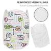 YUKILUKA Cute Colorful Doodle Laundry Hamper, Foldable Pop-up Mesh Hamper Dirty Clothes Basket Collapsible for Storage With Durable Handles, Custom 14th, 15X15X24IN view 2