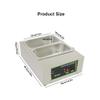 FUYAO Electric Chocolate Melting Pot, 1000W Professional Chocolate Tempering Machine with Manual Control, Heated Chocolate, Butter, Cheese, Cream, Candy, Stainless Steel 1-6 Tanks view 3