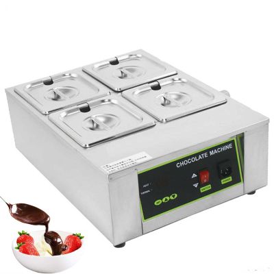 FUYAO Chocolate Melting Pot Professional Chocolate Tempering Machine Commercial Electric Chocolate Melting Heater Digital Control, Melts 8kg of Chocolate, 1000W