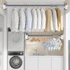 Shower Curtain Rod, Tension Rods Adjustable, Tension Curtain Rod No Drilling Expandable Bathroom Rod, for Bathroom, Room, Balcony, Hold Up Blackout Curtains (Color : Stainless Steel, Size : 63"-98" view 1