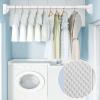 Shower Curtain Rod, Tension Rods Adjustable, Tension Curtain Rod No Drilling Expandable Bathroom Rod, for Bathroom, Room, Balcony, Hold Up Blackout Curtains (Color : Stainless Steel, Size : 63"-98" view 4