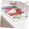 MAGICLULU over Sink Dish Drying Rack Telescopic Drain Rack Fruit Storage Basket Lightweight Easy Cleaning view 3