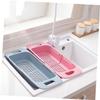 MAGICLULU over Sink Dish Drying Rack Telescopic Drain Rack Fruit Storage Basket Lightweight Easy Cleaning view 4