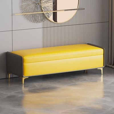 Ottoman with storage for bedroom, upholstered storage bench, entrance storage bench with gold legs, living room storage bench, bed end bench, foyer bench, room bench/load capacity 150KG ( Color : E ,