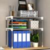 Adjustable Multi-Functional Shelving Unit, Wire Shelving Unit Commercial, for Kitchen Bathroom Book Storage Shelf Table Rack() view 2
