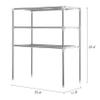 Adjustable Multi-Functional Shelving Unit, Wire Shelving Unit Commercial, for Kitchen Bathroom Book Storage Shelf Table Rack() view 3