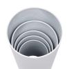 CeRaBuRET Cylinder Metal Pedestal Stand Risers Set, White Cylinder Pedestal Stands, Lightweight & Durable Metal Material, 5 Set Of Decorative Columns For Weddings, Parties view 3