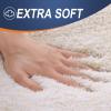 OLANLY Luxury Toilet Rugs U-Shaped 24x20, Extra Soft and Absorbent Microfiber Bathroom Rugs, Non-Slip Plush Shaggy Bath Mat, Machine Wash Dry, Contour Bathroom Mats for Toilet Base, Light Beige view 2