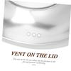 Cabilock Visible Pot Cover Stainless Steel Pan Lid Vent Frying Pan Glass Lid Cookware Glass Cover view 2