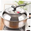 Cabilock Visible Pot Cover Stainless Steel Pan Lid Vent Frying Pan Glass Lid Cookware Glass Cover view 4