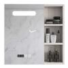 LED Illuminated Bathroom Mirror Cabinet,Wall Mounted Stainless Steel Storage Cupboard with Light Tough Switch,One Click Defogging,Black,Silver. (Silver 70cm) view 1