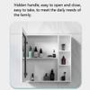 Bathroom Mirror Cabinet,Wall Mounted Medicine Cabinet,Space Aluminum Storage Cabinet,for Large,Medium and Small Apartment,Kitchen,Bedroom., 60x65cm (Black 60x65cm) view 2