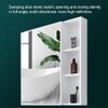 Bathroom Mirror Cabinet,Wall Mounted Medicine Cabinet,Space Aluminum Storage Cabinet,for Large,Medium and Small Apartment,Kitchen,Bedroom., 60x65cm (Black 60x65cm) view 3