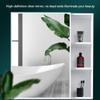 Bathroom Mirror Cabinet,Wall Mounted Medicine Cabinet,Space Aluminum Storage Cabinet,for Large,Medium and Small Apartment,Kitchen,Bedroom., 60x65cm (Black 60x65cm) view 4