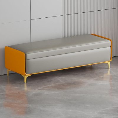 Ottoman with storage for bedroom, upholstered storage bench, entrance storage bench with gold legs, living room storage bench, bed end bench, foyer bench, room bench/load capacity 150KG ( Color : J ,