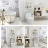 Over Toilet Bathroom Storage Rack,Freestanding Shelf Organizer,Toilet Rack with Toilet Paper Rack,Black,White,Golden. (White 2 Tier) view 4