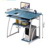 Computer Desk with Keyboard Tray,Laptop Study Writing Table with Main Unit Holder,Desktop Desk with Shelf,for Home Office,70x40x71cm. (Dark Brown) view 2
