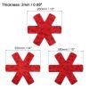 uxcell Pot and Pan Protectors, Set of 12, 3 Different Size Pot Separator for Stacking Pan Pot Dividers for Glass Ceramic Plates Cookware, Red view 2