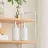 Adjustable Toilet Storage Rack,Bathroom Organizer Shelf,Storage Stand Above Toilet,Open Storage Shelf,Space Saving,Double Reinforcement,White,Black. (White 58x30x150cm) view 3