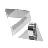 Ciieeo 6pcs Stainless Steel Mousse Cutter Triangle Shaped Cake Mold Baking Tool for Cookies Chocolates Fondant Easy Demoulding view 3