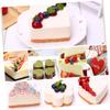 Ciieeo 6pcs Stainless Steel Mousse Cutter Triangle Shaped Cake Mold Baking Tool for Cookies Chocolates Fondant Easy Demoulding view 4