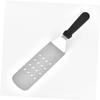 Cabilock Stainless Steel Slotted Turner with Heat-resistant Plastic Handle Ergonomic Design for Utensil for Cooking and Serving at Home Restaurant view 2