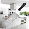 Cabilock Stainless Steel Slotted Turner with Heat-resistant Plastic Handle Ergonomic Design for Utensil for Cooking and Serving at Home Restaurant view 4