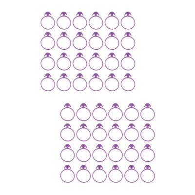 Ciieeo 48pcs Cake Decorating Icing Bag Sealing Rings for Easy Piping and Non-leaking Cream Bag Clips for Baking Pastry and Frosting Decor