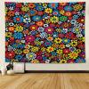 SEEKJOYS Simple Tapestry(27.5 x 39.3 inch) Cartoon Flower Hanging valentines Tapestries fish tank decorations large wall art Twin Bedspread Picnic Sheet Blanket Wall Art view 2