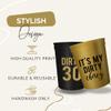 Dirty 30 Birthday Party Stadium Cups & Can Coolers with 1 Gold "It's My Dirty 30" Cup & Can Cooler, Set of 12, 16oz view 2
