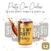 Dirty 30 Birthday Party Stadium Cups & Can Coolers with 1 Gold "It's My Dirty 30" Cup & Can Cooler, Set of 12, 16oz view 3