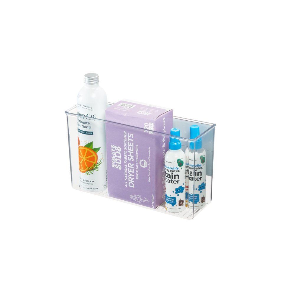 iDesign Magnetic Large Clear Plastic Organizer Bins