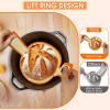 2Pcs Silicone Bread Sling, Easy Clean Non Stick Bread Mat for Dutch Oven8.3 Inch Sourdough Silicone Bread sling with Long Handles, Reusable Bread Sling for Transferable Dough, Orange view 4
