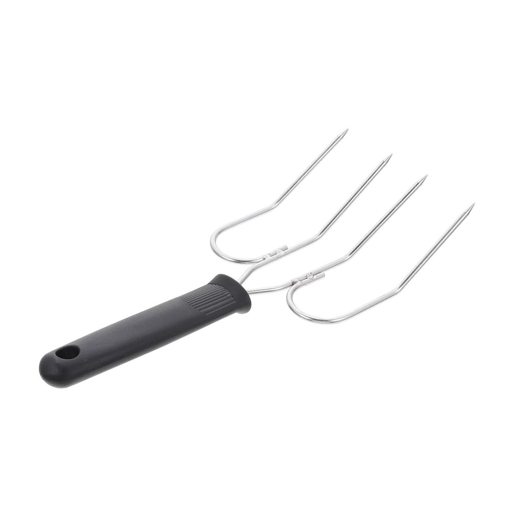 LIFKOME 2pcs Stainless Steel Turkey Lifter Fork Heavy Duty Barbecue Tool for Safe Turkey Handling for Grilling Roasting and Outdoor Cooking for Thanksgiving and Backyard Bbqs