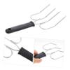 LIFKOME 2pcs Stainless Steel Turkey Lifter Fork Heavy Duty Barbecue Tool for Safe Turkey Handling for Grilling Roasting and Outdoor Cooking for Thanksgiving and Backyard Bbqs view 3
