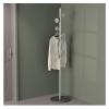 Coat Tree Hats Hanger,Space-saving Clothing Racks for Hanging Clothes,Simple Coat Hanger Standing,Rock Slab Base,entry-way Coat Racks Stand,for Entrance, Bedro(Color:Silver round handle + black slate) view 1