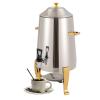 Hot Beverage Dispenser, 13L Stainless Steel Coffee Urn Cold & Hot Drinks Dispenser with Fuel Tray for Party Even Buffet Catering (Gold - Only Fuel Heating) view 1