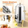 Hot Beverage Dispenser, 13L Stainless Steel Coffee Urn Cold & Hot Drinks Dispenser with Fuel Tray for Party Even Buffet Catering (Gold - Only Fuel Heating) view 4
