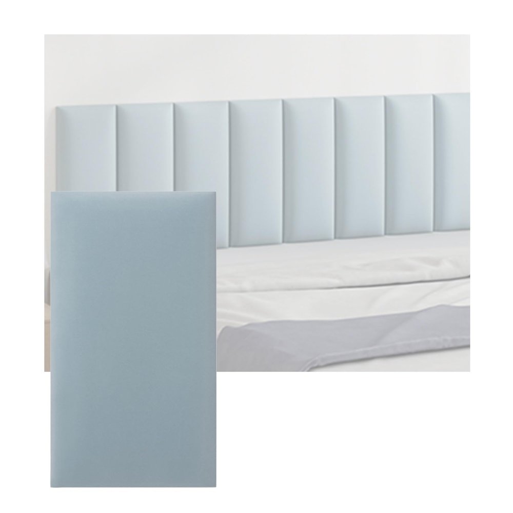 XLIHAWY 3D Anti-Collision Wall Sticker, Peel and Stick Playroom Decorative Protection Padding, Soundproof Headboard Upholstered for Home Bedroom
