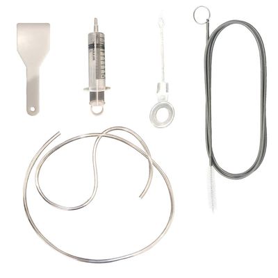 HyKab Toilet Cleaner Brush Pipe Cleaner Flexible Drain Brush Refrigerator Drain Dredging Tool for Clean Keg Feeding Tube Line Tube Hose Stainless Steel Sink Brushes, White