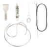 HyKab Toilet Cleaner Brush Pipe Cleaner Flexible Drain Brush Refrigerator Drain Dredging Tool for Clean Keg Feeding Tube Line Tube Hose Stainless Steel Sink Brushes, White view 1